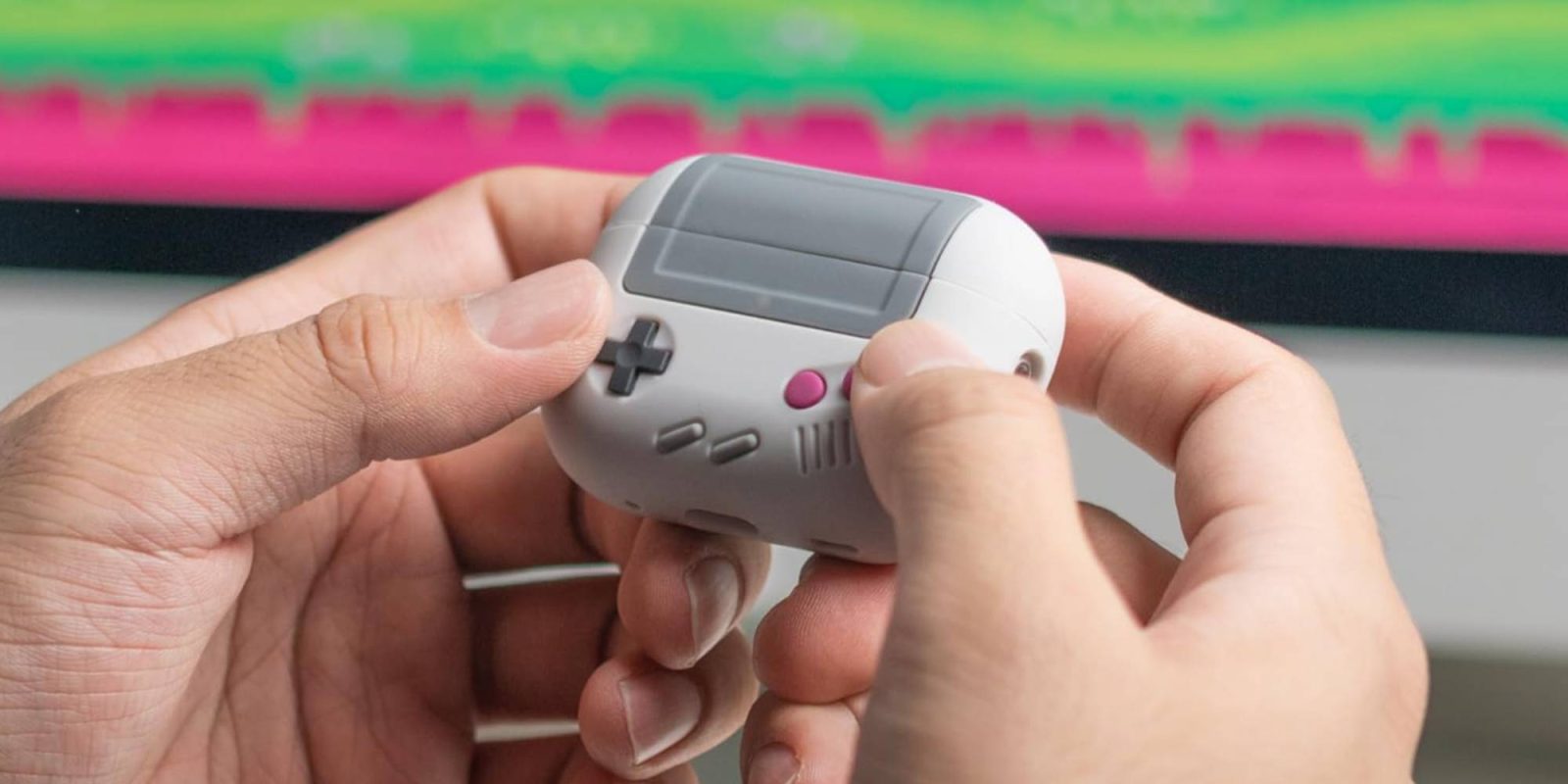 A person holding a video game controller