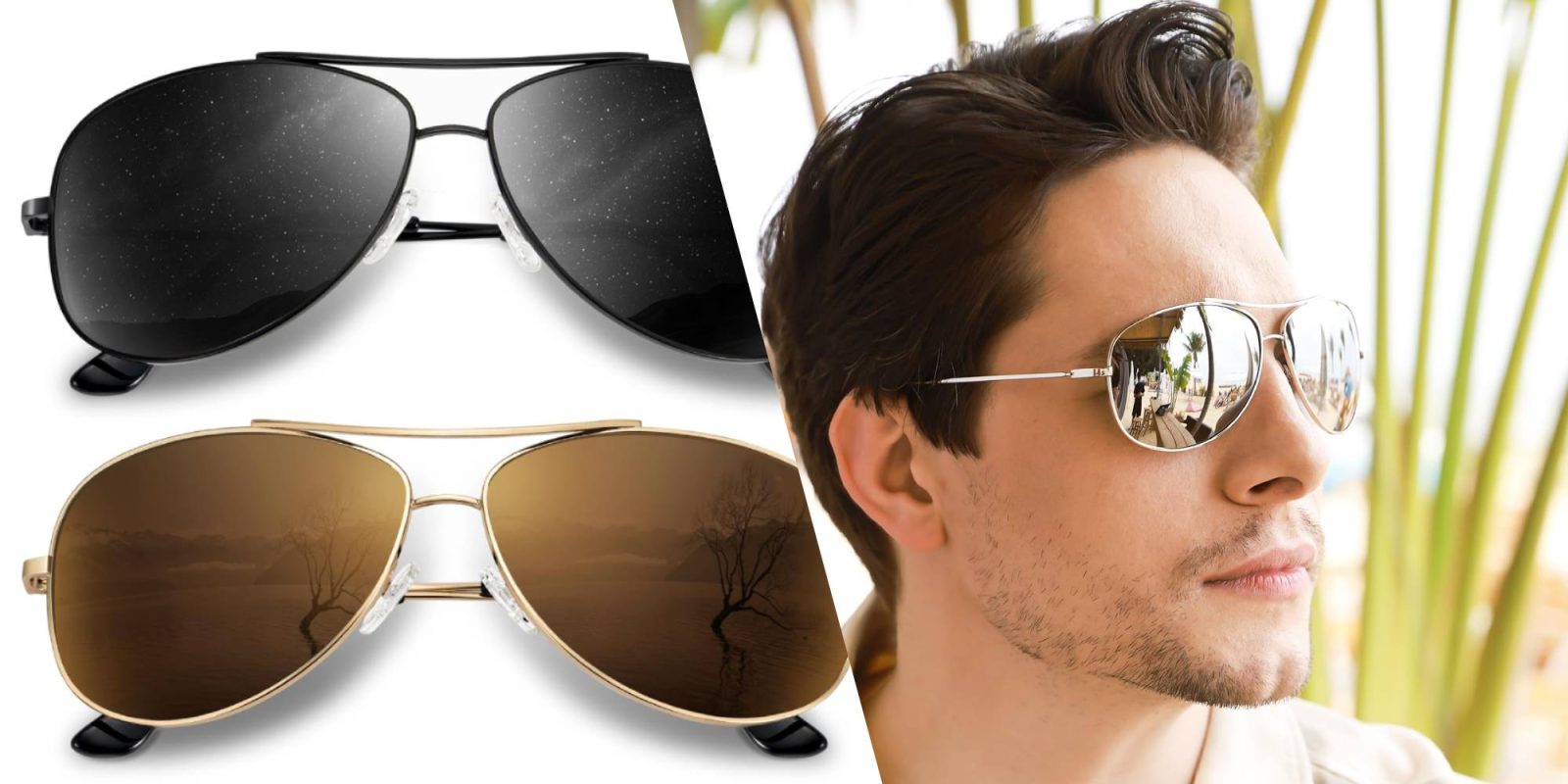 A man wearing sunglasses