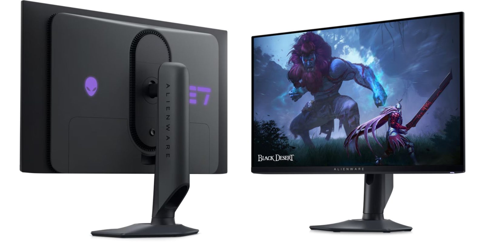 Image showing renders of Alienware's AW2725DF 360Hz gaming monitor.
