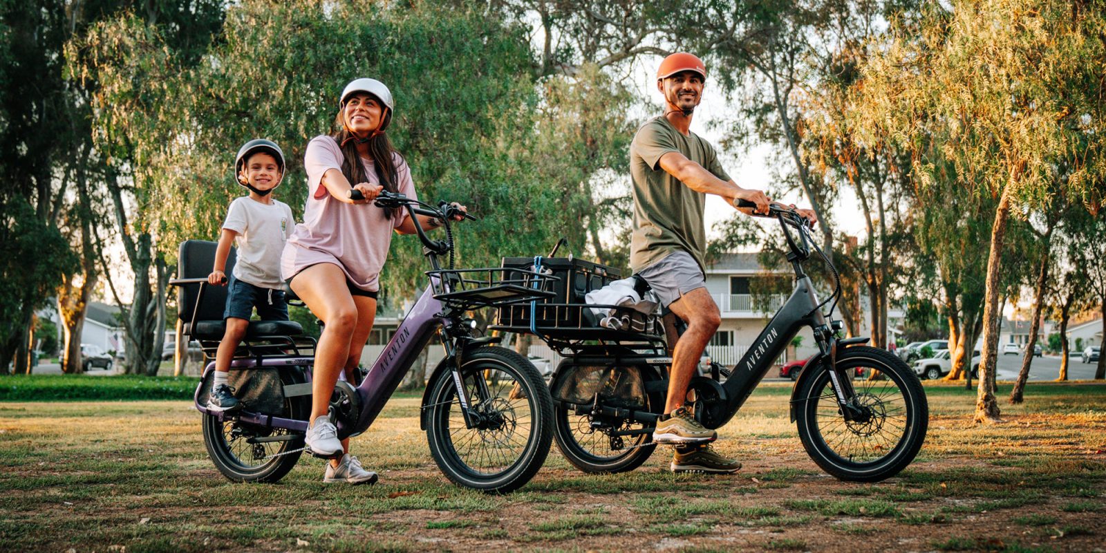 A group of people on bicycles