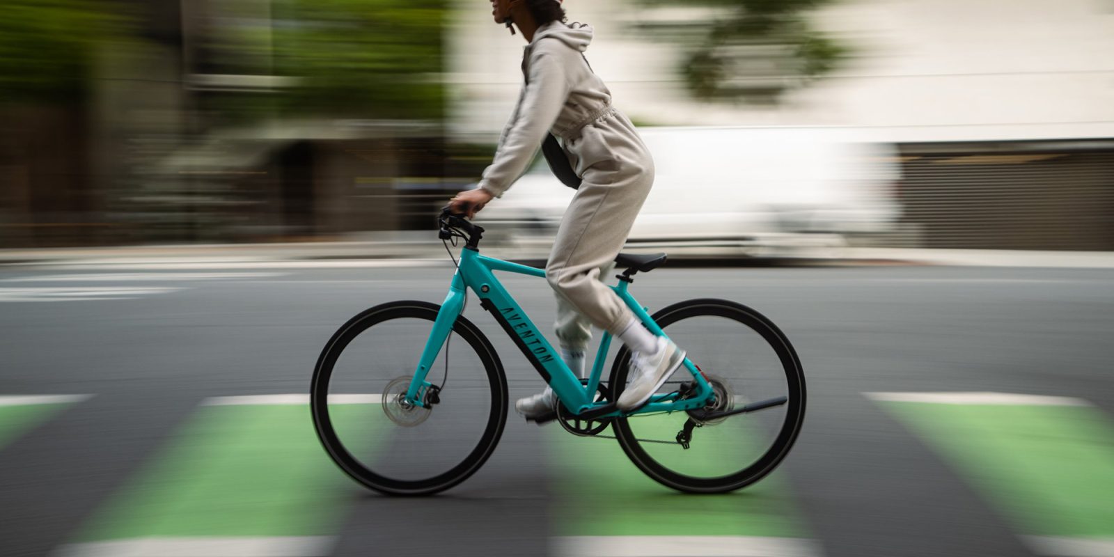 A person riding a bike