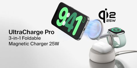 A phone charging on a charger