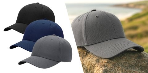 A group of hats on a rock