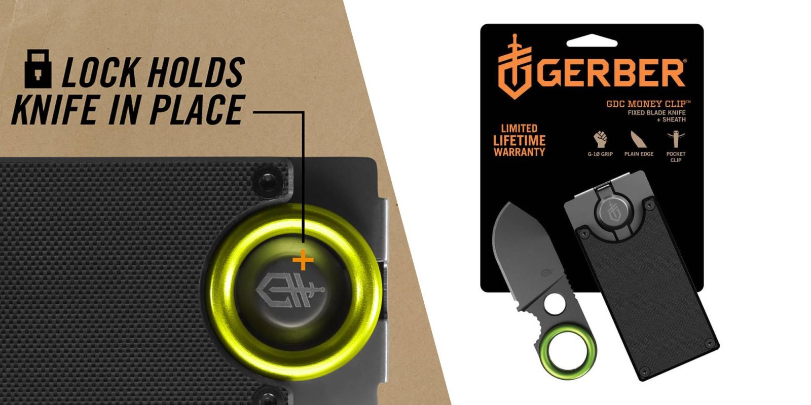 A close up of a knife