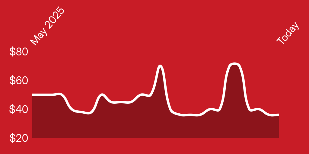 A line drawing of a heartbeat