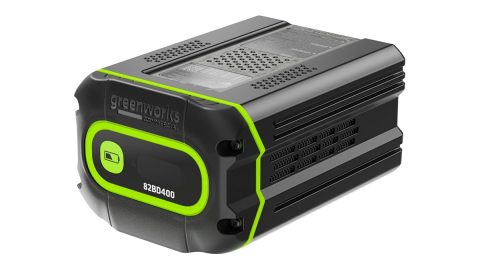 A black and green electronic device