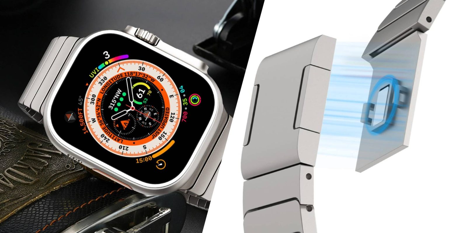 A close up of a smart watch