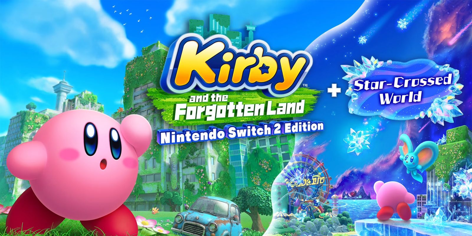 A video game cover with a pink pig and blue car
