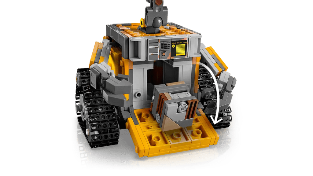 A toy robot with wheels