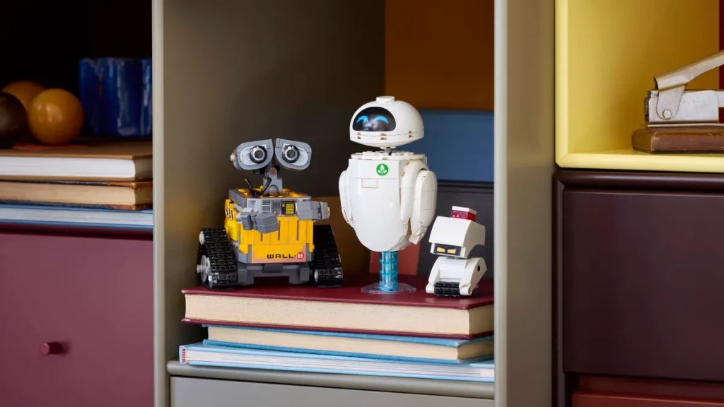 A group of toys on books