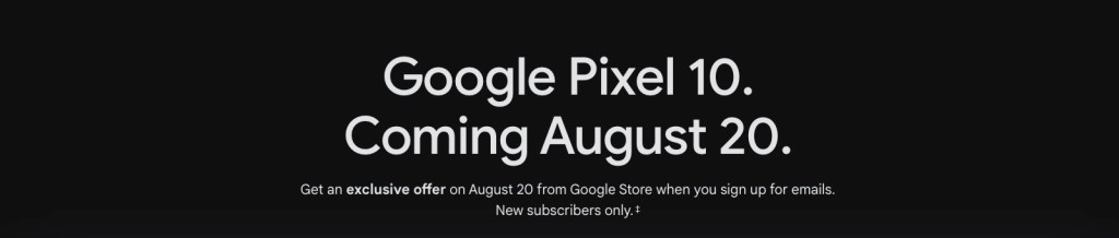 A black background with white text