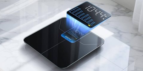 A digital device with numbers coming out of it