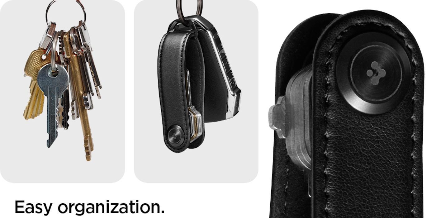 A close-up of a key chain