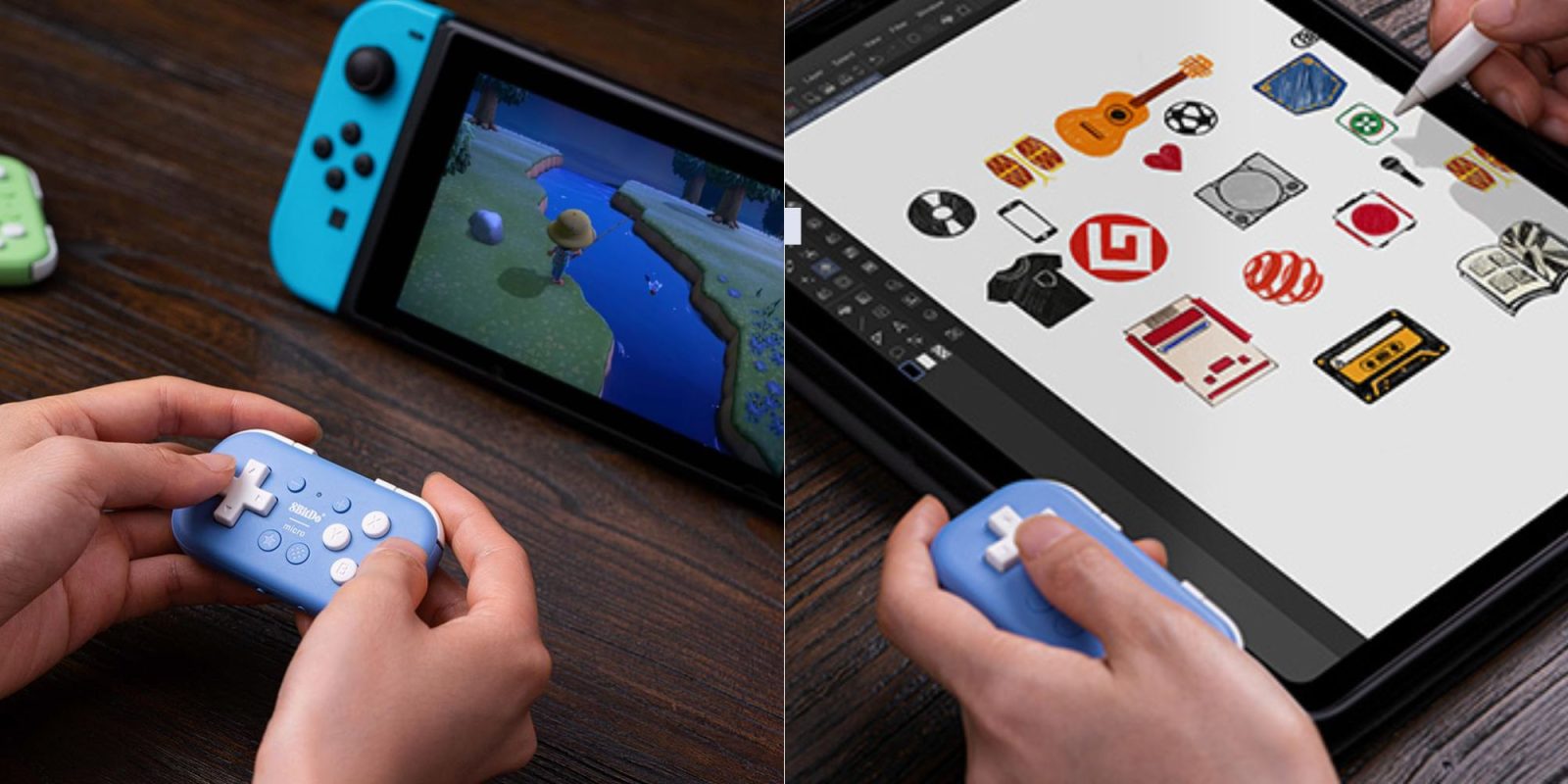 A close up of hands holding a game controller