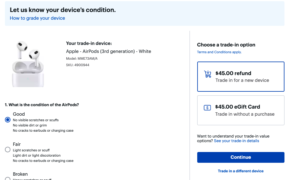 A screenshot of a device