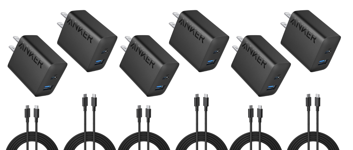 A group of black power adapters