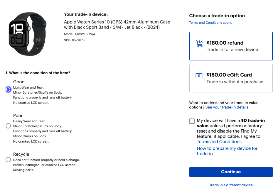 A screenshot of a product