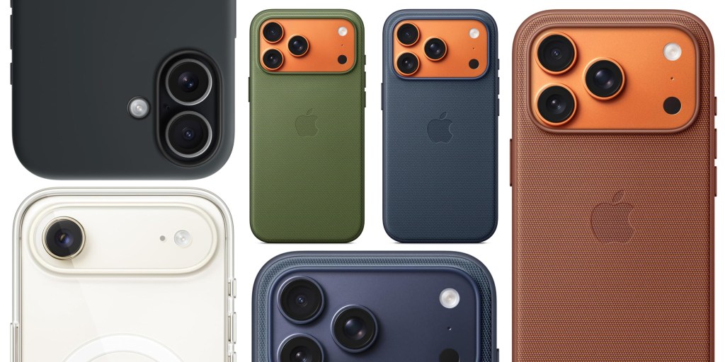 A group of cell phones with multiple cameras