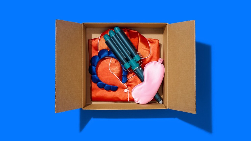 A box with a variety of items