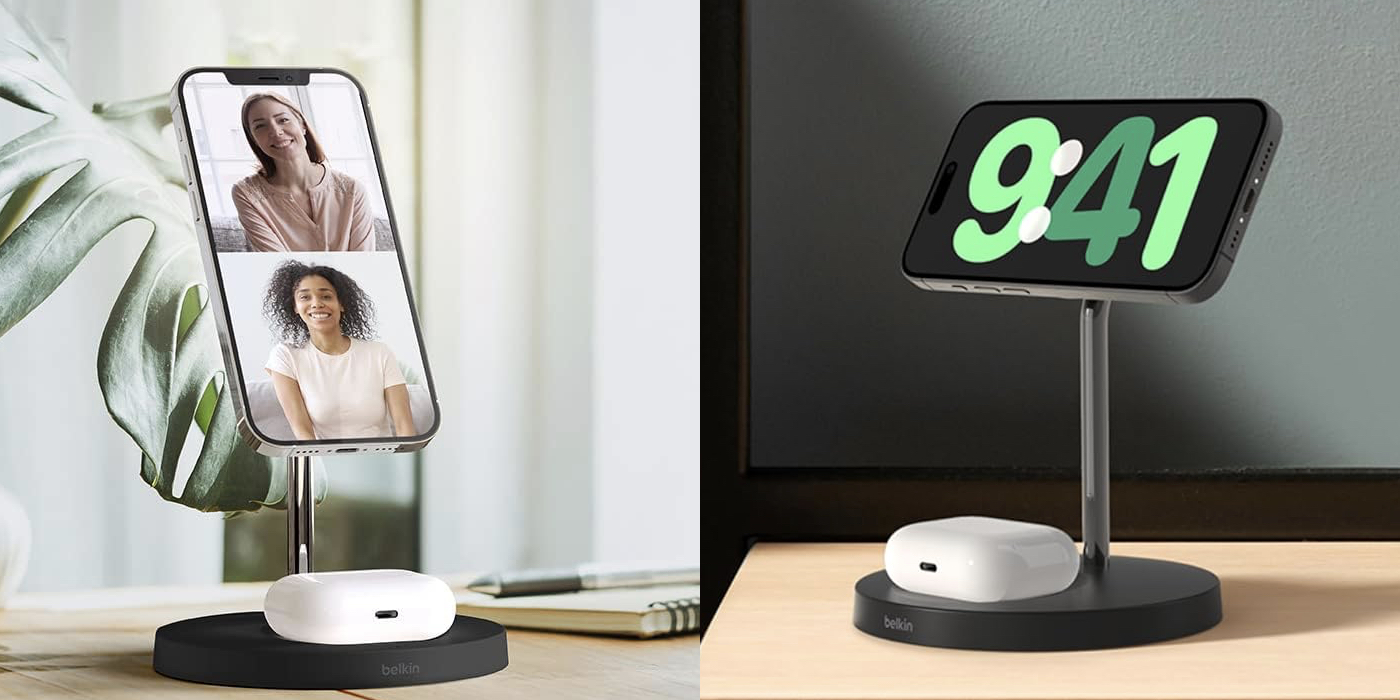 Belkin BoostCharge Pro 2-in-1 Wireless Charger Stand