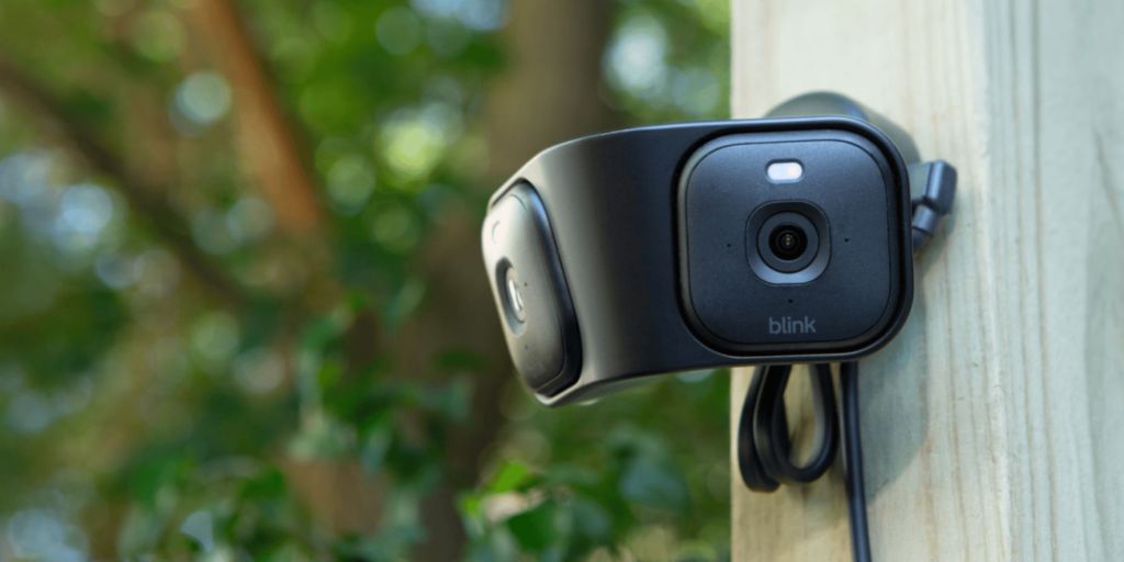 A camera attached to a wall