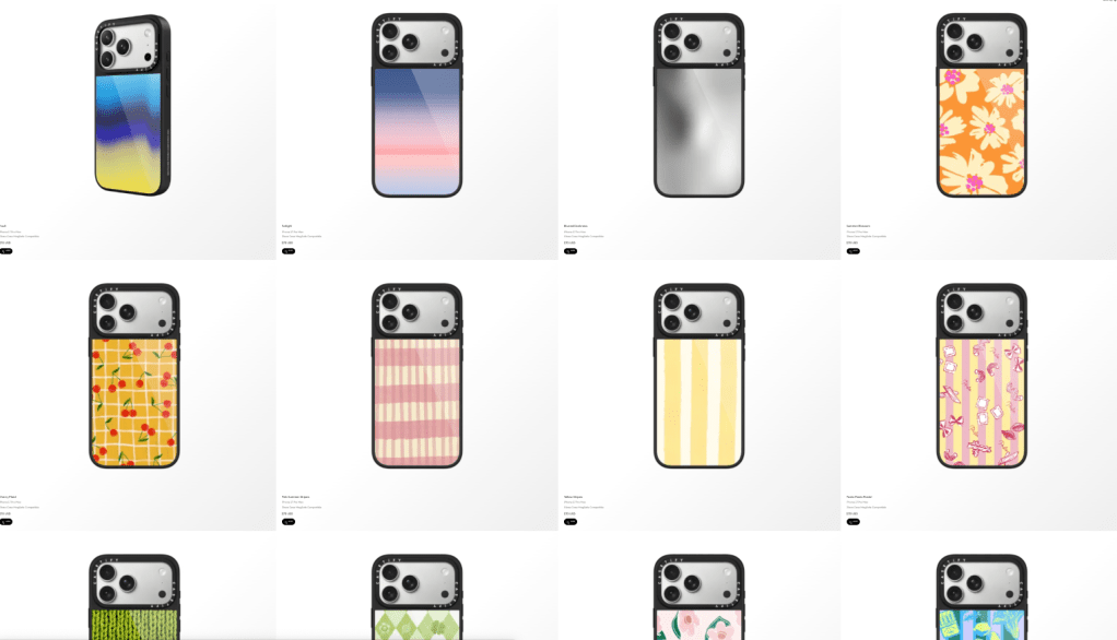 A collage of a phone