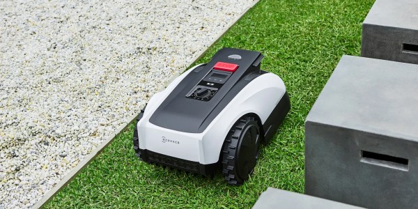 A robot on the grass