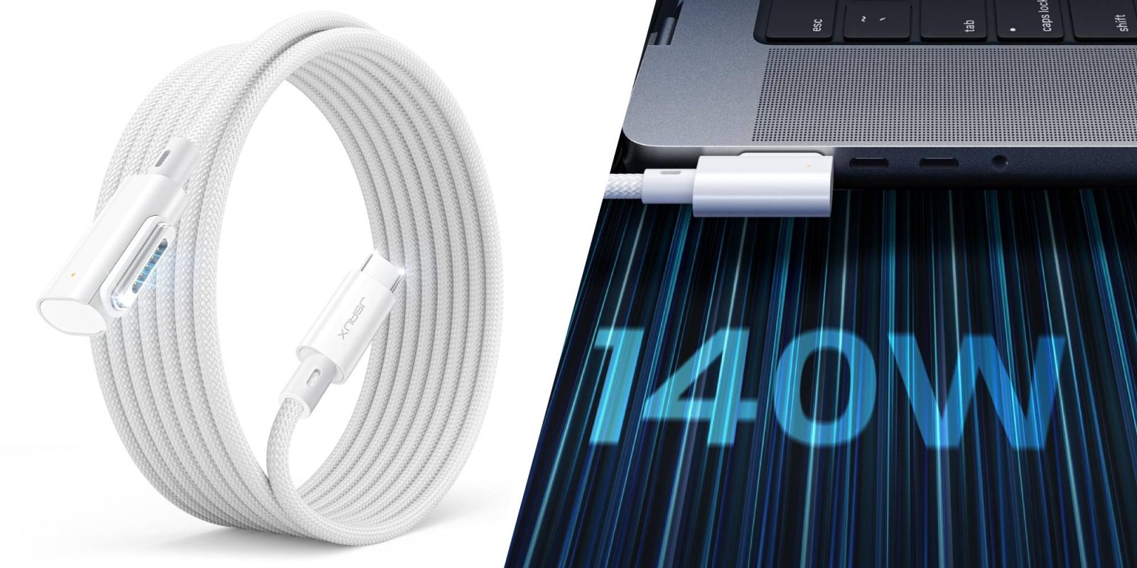 A close up of a cable