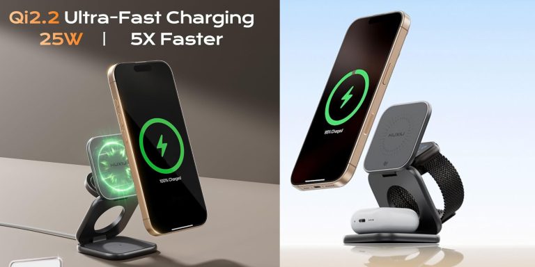 A comparison of a phone and a wireless charger