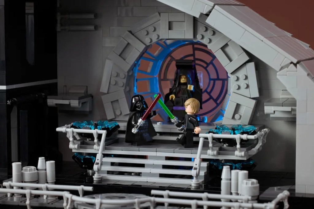 A toy figurines in LEGO Star Wars Death Star