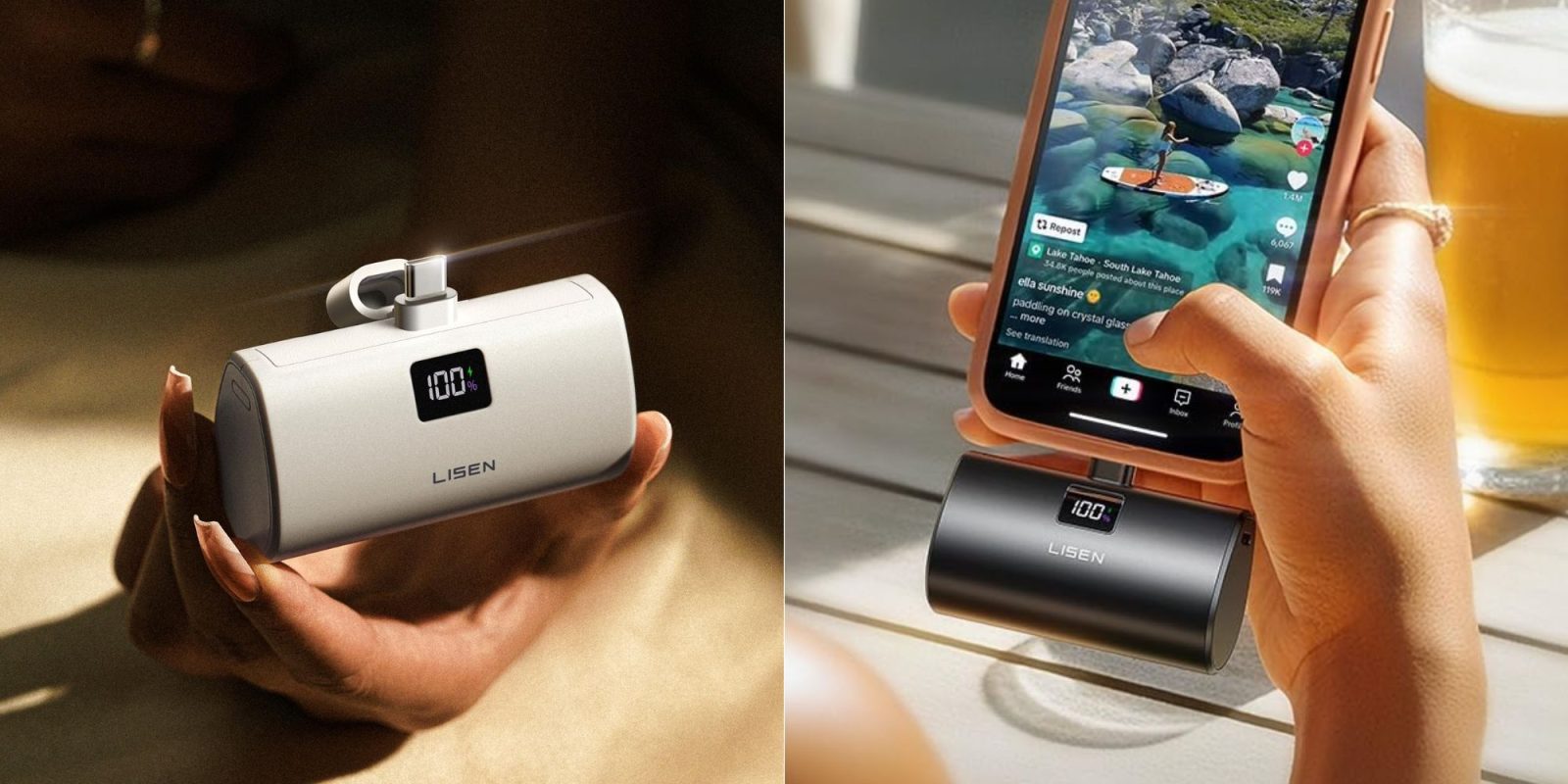 A hand holding a device