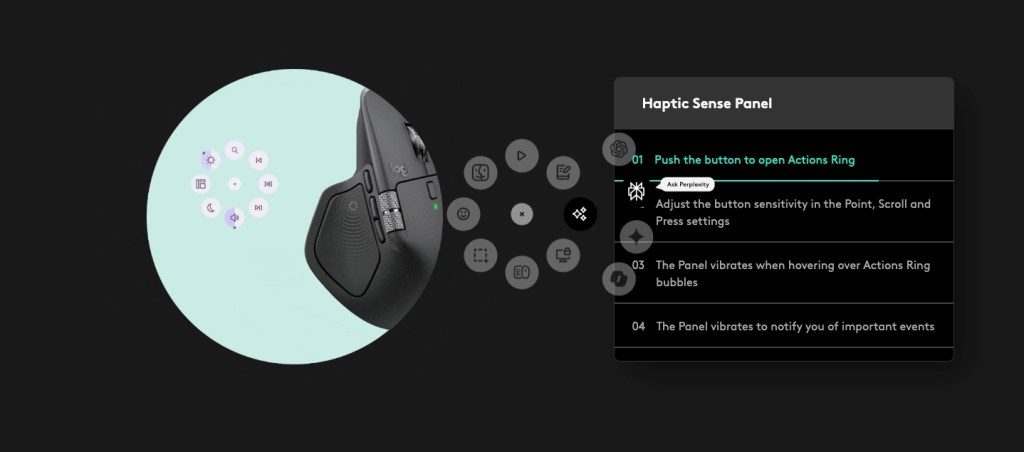 A computer mouse with buttons and buttons