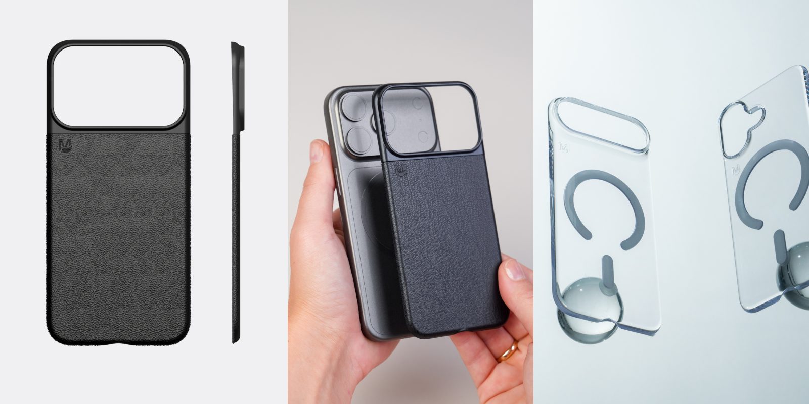 A hand holding a phone case