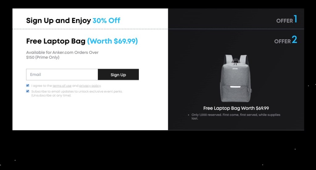 A screenshot of a laptop bag