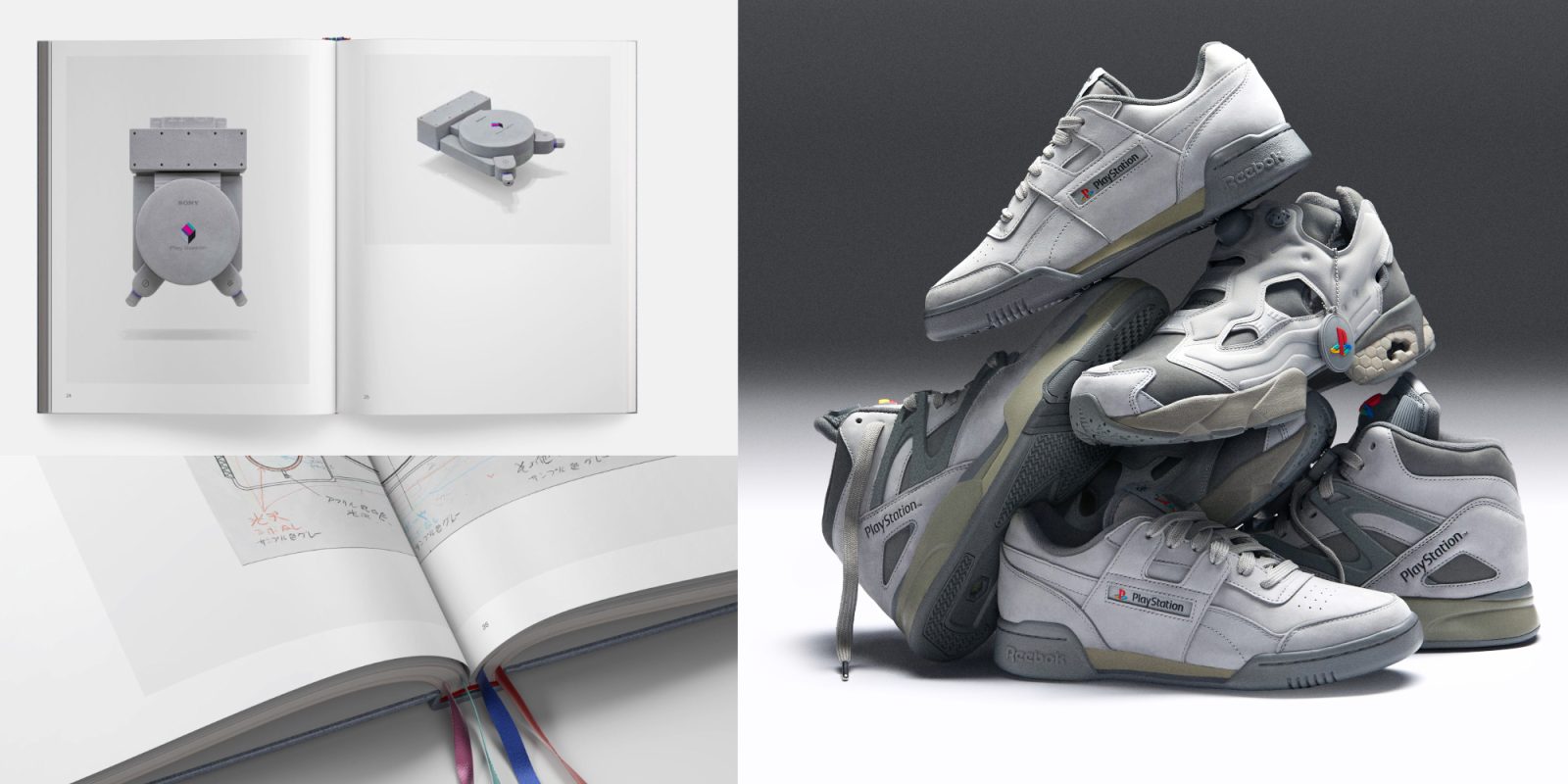 A stack of shoes and a book