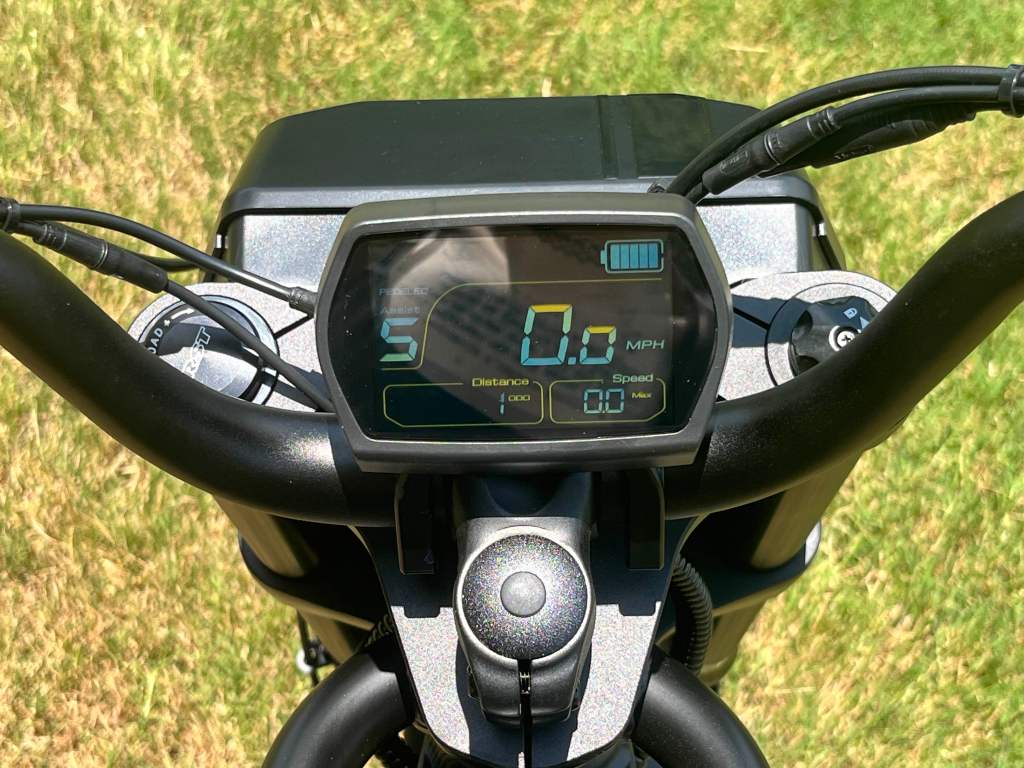 A close up of a bike