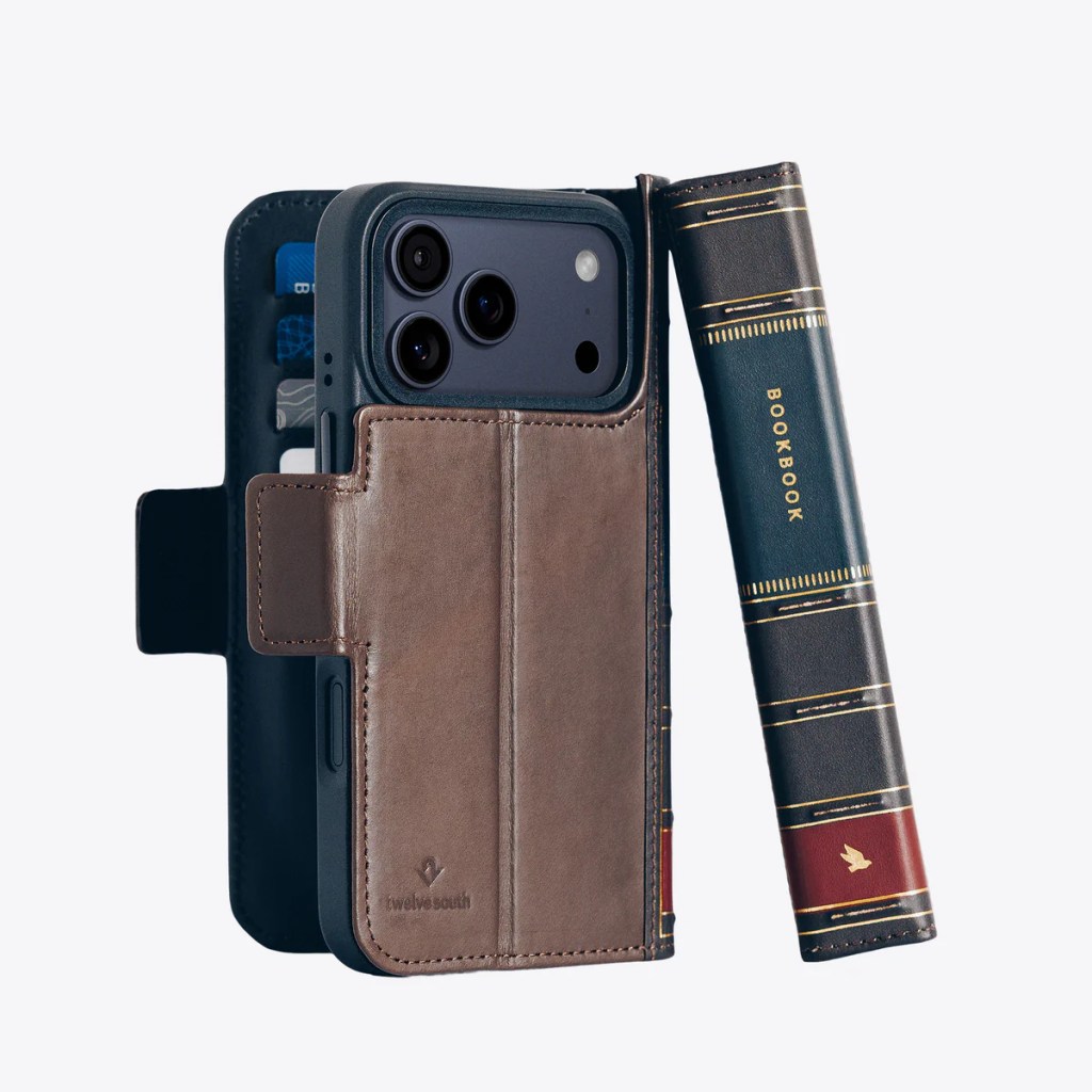 A phone case with a book