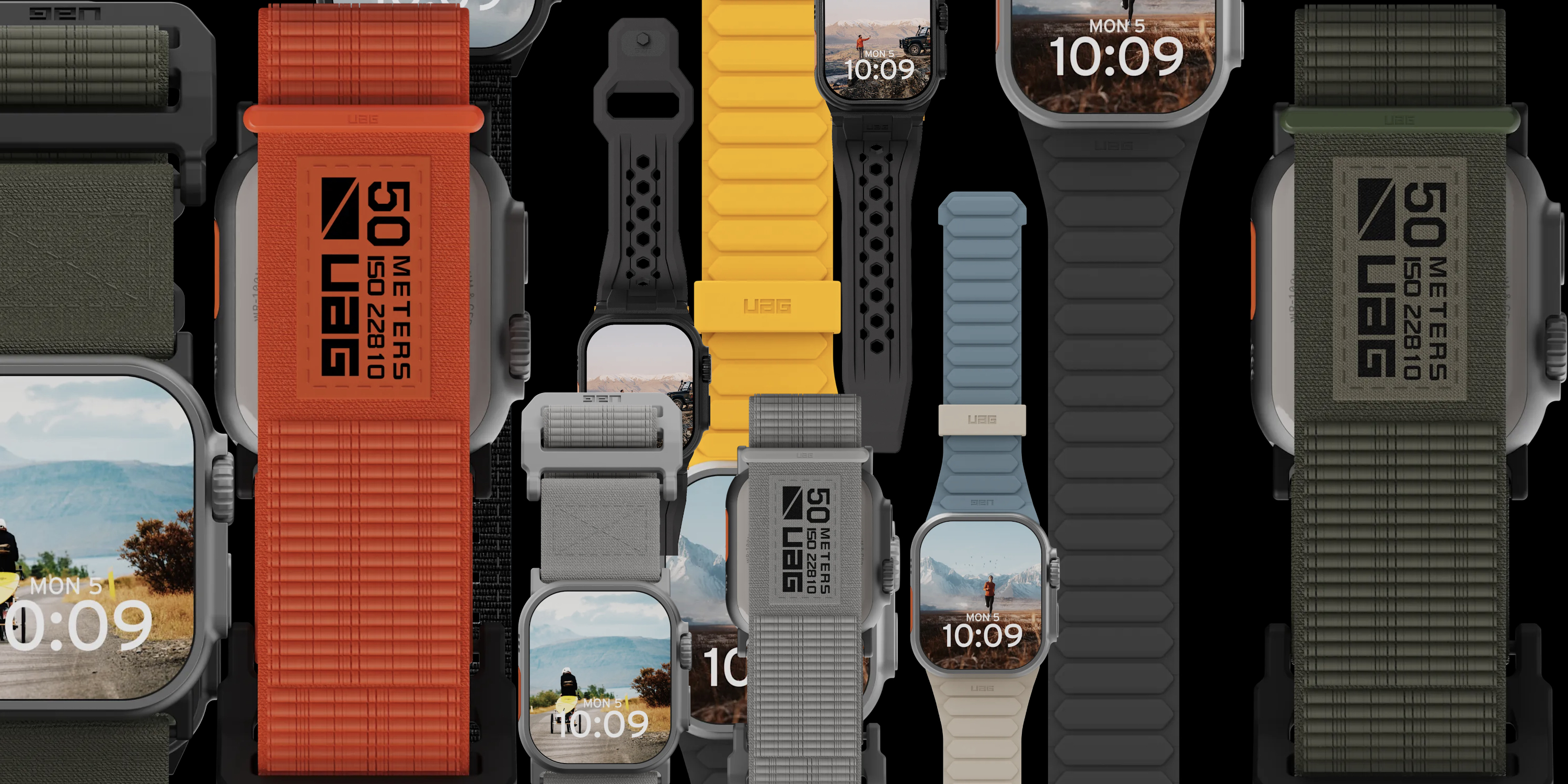 A group of smart watches