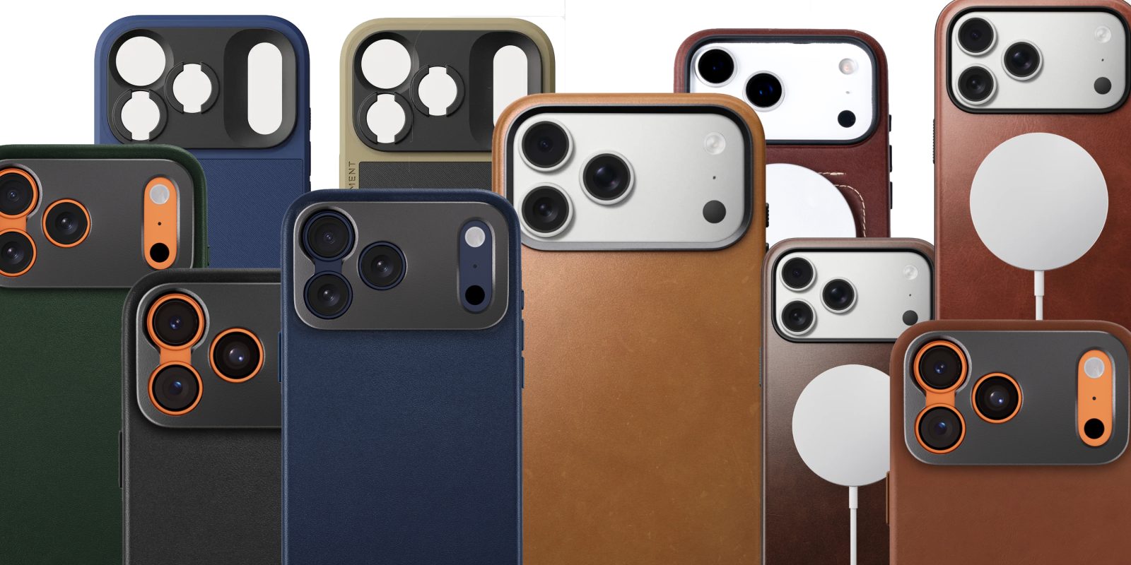 A group of cell phones with cameras