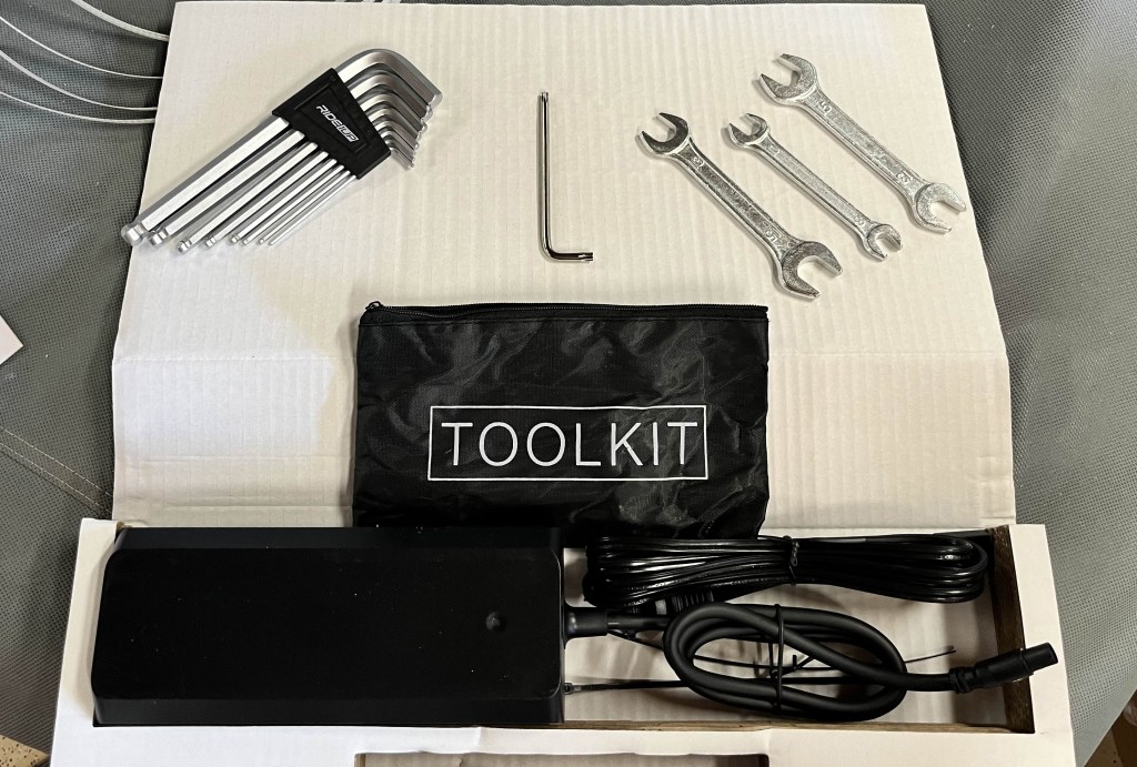 A box with tools on it