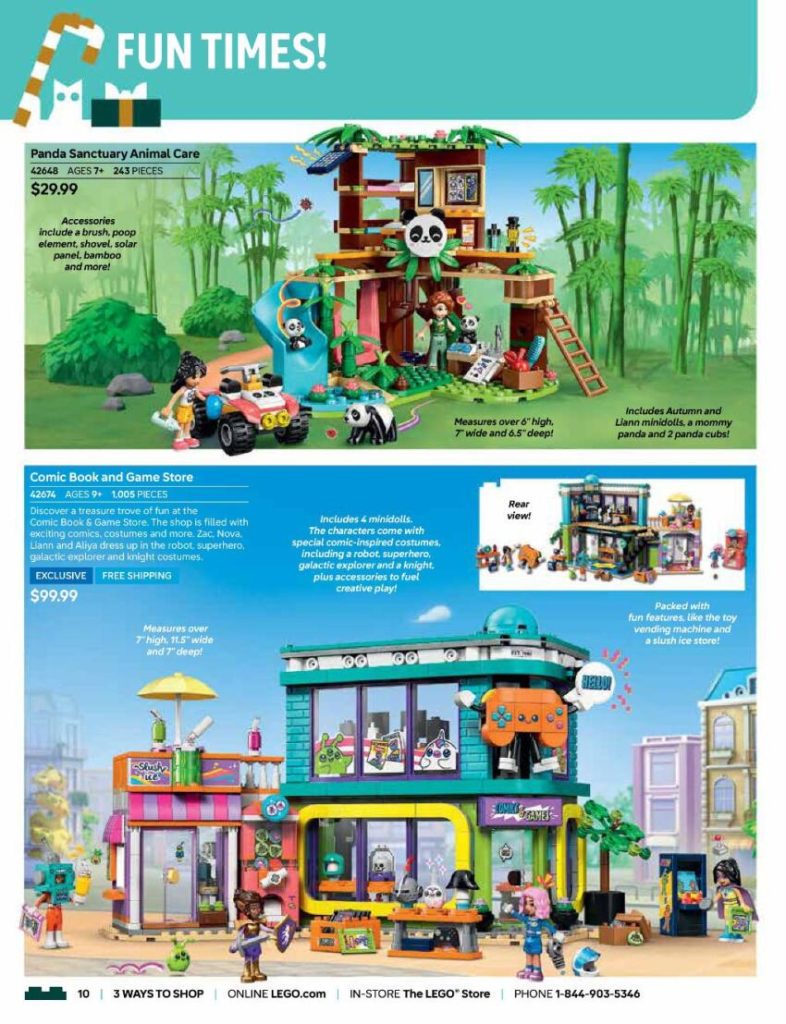 A advertisement for a toy store