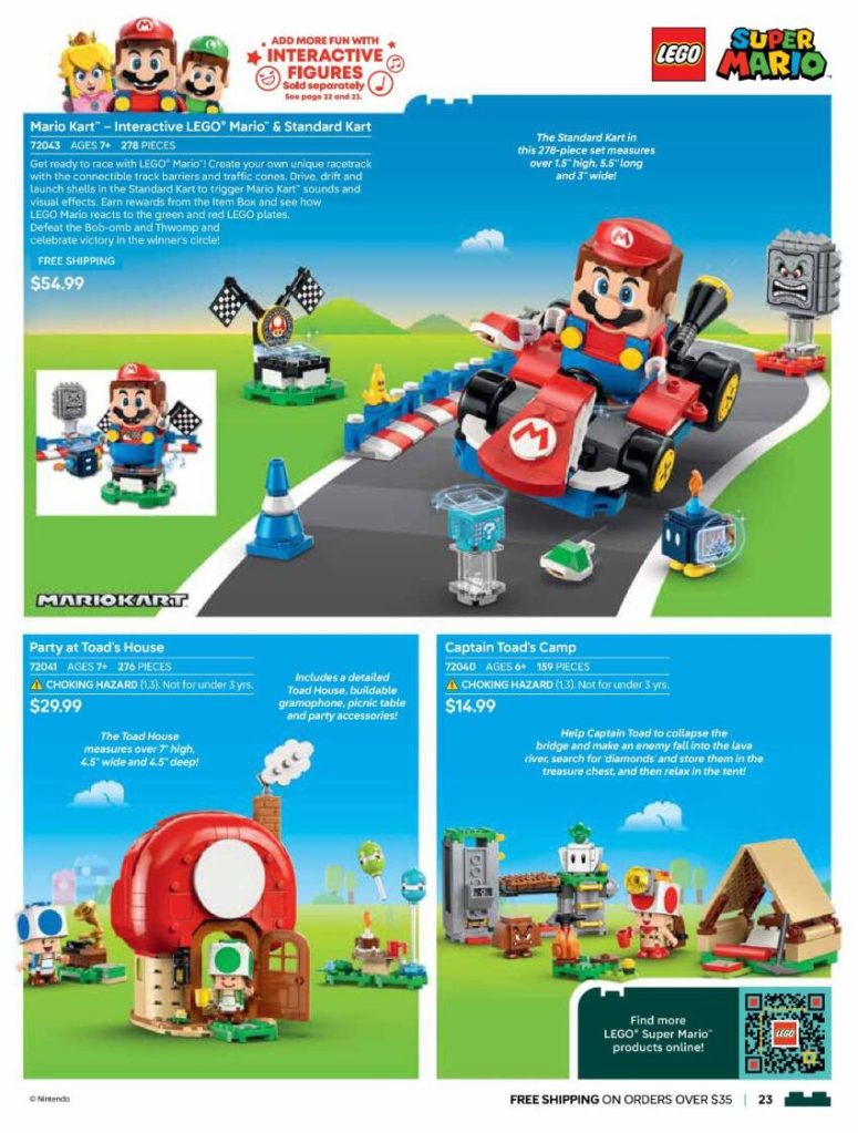 A advertisement for a toy store