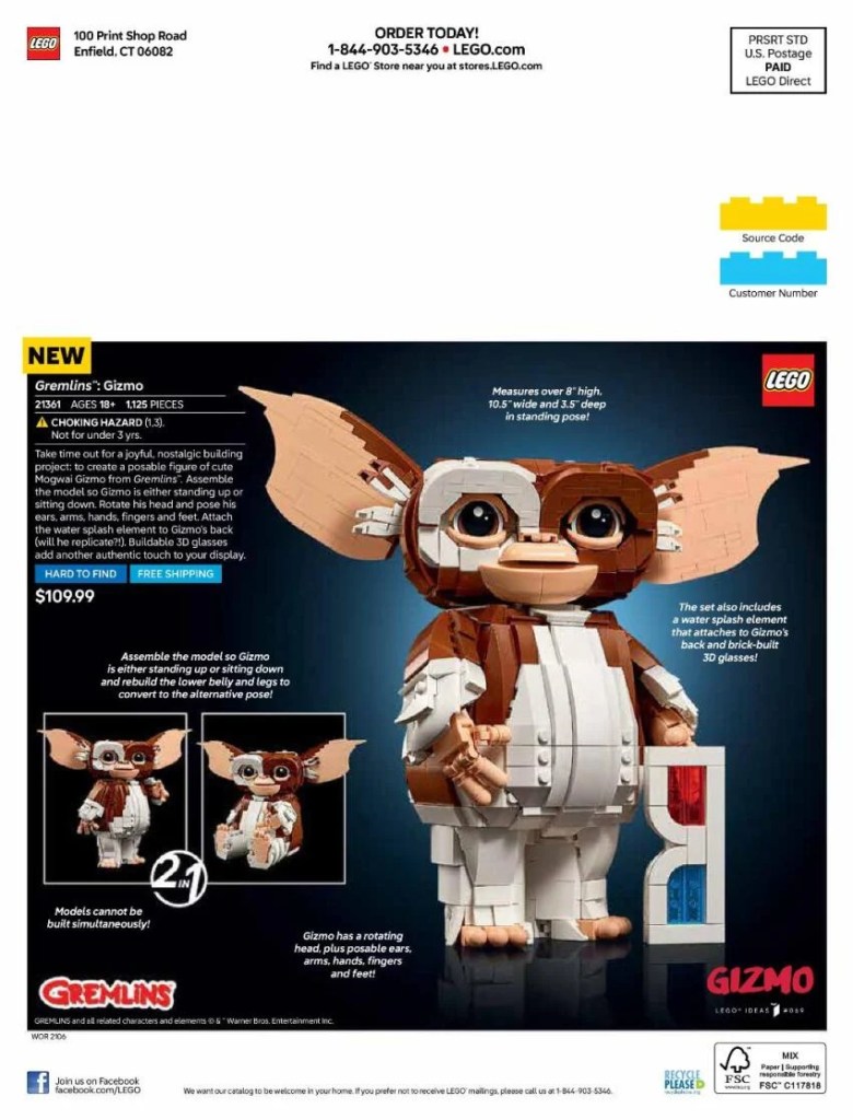 A toy figurine of a gizmo
