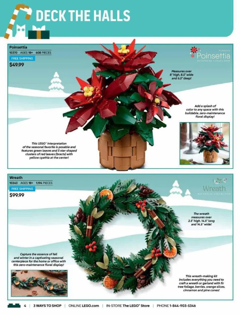 A magazine with a flower and a wreath