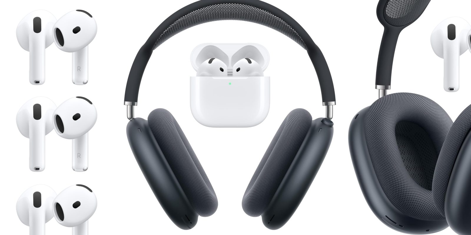 A pair of headphones with a case