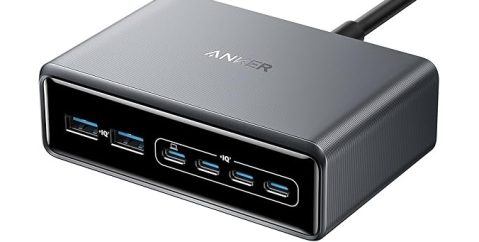 A black device with usb ports