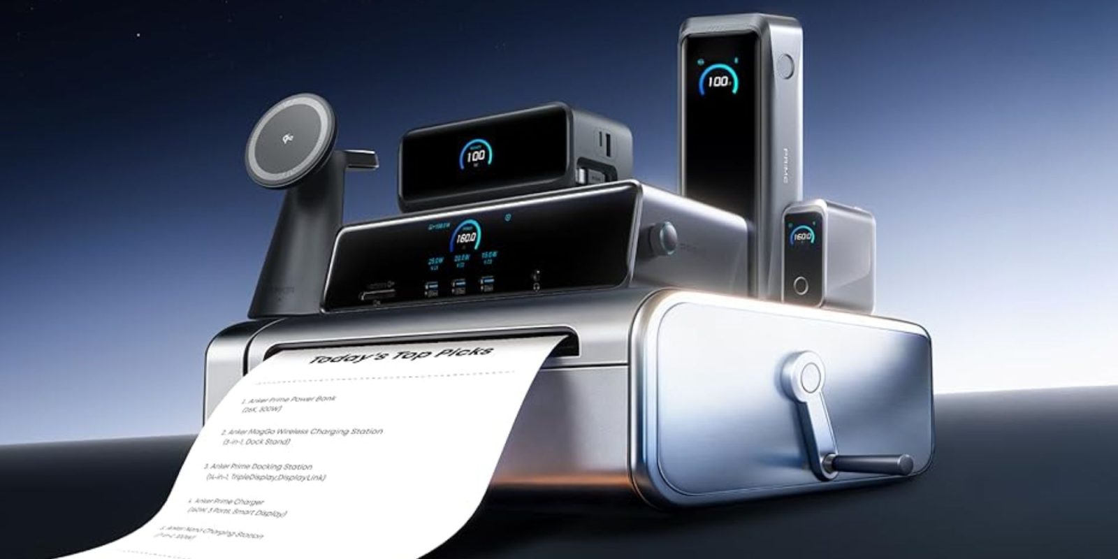 A machine with a receipt and a paper