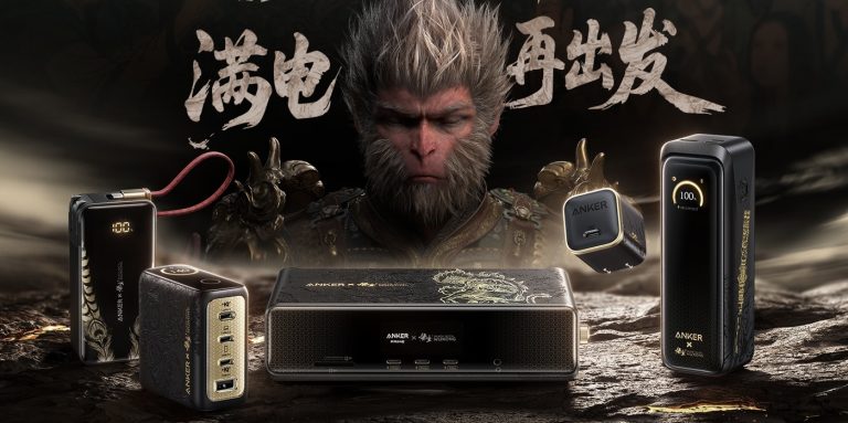 A monkey holding a device