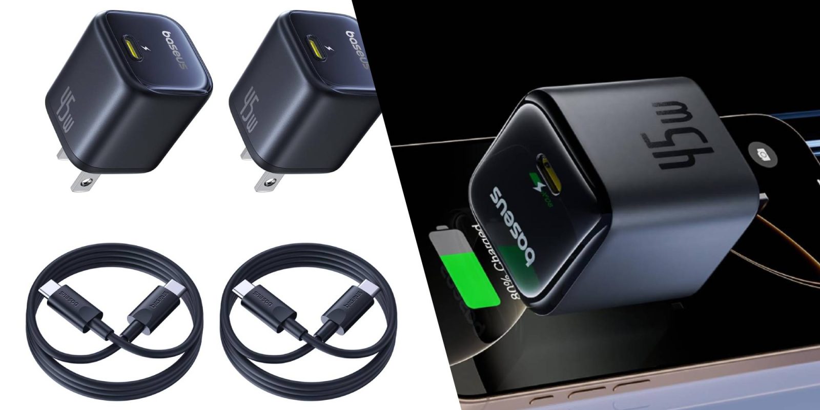 A close up of a charger