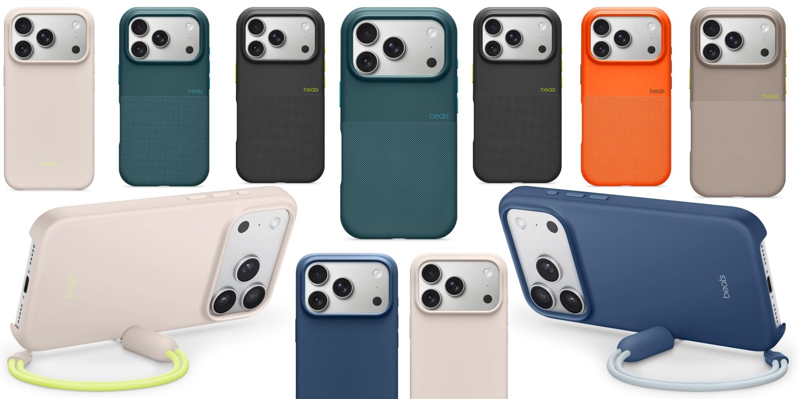 A group of cell phones with multiple cameras